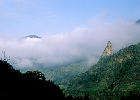 La Gomera, der auffällige "Zuckerhu" Espigon de Ibosa : Spitze, Felsen, Wolken